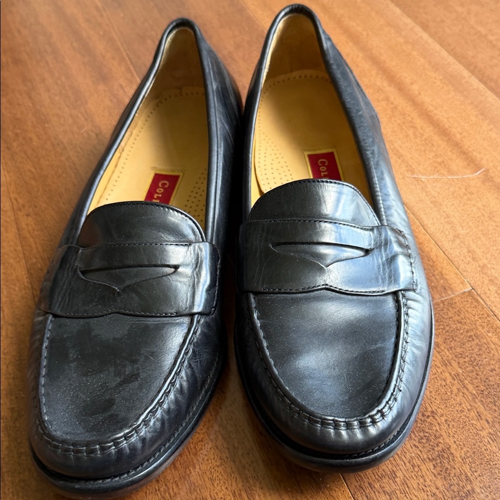 Cole Haan Black Leather Slip-On Penny Loafers size 13 M - Picture 3 of 7